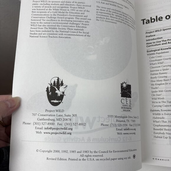 Project WILD & Aquatic K-12 Curriculum Guides Homeschool Lot - Picture 7 of 7